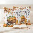 thumbnail image 3 of It's Fall Yall Pillow Covers 2 Pack Thanksgiving Gnome Pumpkin Leaf Grey Plaid Pillowcase Waterproof Outdoor Throw Pillow Cover for Patio Garden Square Cushion 24”x24”, 3 of 9