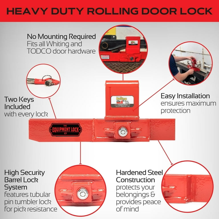 Safety Chain and Lock Assembly - fits Todco & Whiting Roll Up Door
