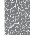 thumbnail image 2 of Rugs Georgia Collection Flatweave Dark Gray Area Rug, 7' x 10', Easy Clean, 2 of 9