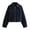 Navy, variant on Women's Casual Zip Up Jacket Lightweight Comfortable Stand Collar Short Coat Stylish Outdoor Sports Outerwear