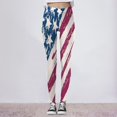 thumbnail image 2 of Pimfylm Yoga Pants Flare for Women's American 4Th of July Leggings(Red,XL), 2 of 6