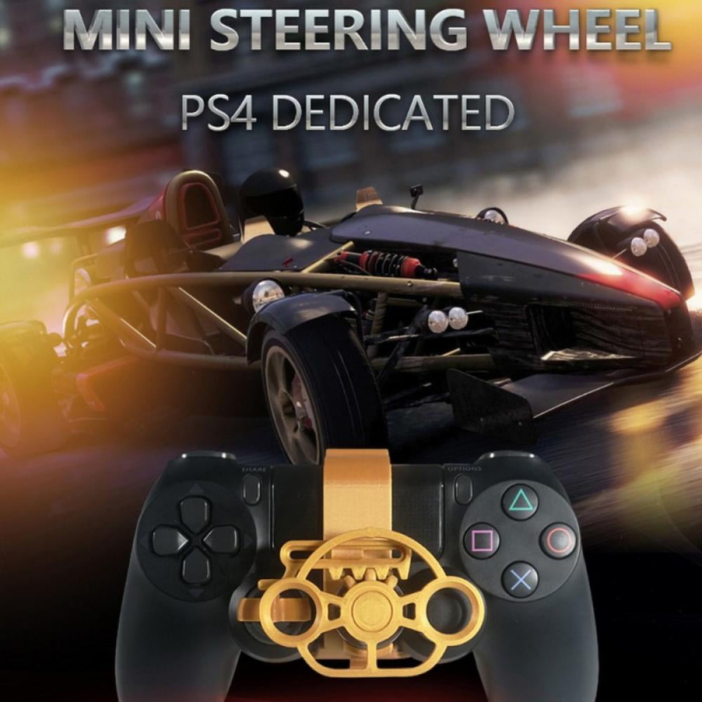 Fjern protein specielt PS4 Gaming Racing Wheel, 3D Printed Mini Steering Wheel add on for The  Playstation 4 PS4 Controller-Black - Walmart.com