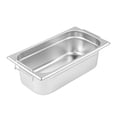 thumbnail image 3 of Met Lux Rectangle Stainless Steel 1/3 Size Steam Table Pan 4 Inch Deep - Anti Jam, Collapsible Handles - 1 count box, 3 of 11