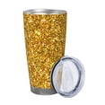 thumbnail image 2 of KLL Gold Glitter Print 40oz Stainless Steel Insulated Car Cup with Spillproof Lid - Keep Your Drink Hot or Cold on the Go-Without Straw, 2 of 8