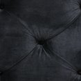 thumbnail image 6 of DecMode Black Traditonal Velvet with Tufted Upholstery Storage Bench, 47"W x 16"H, 6 of 15