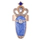 thumbnail image 1 of Corona Bowknot Crystal Finger Nail Art Anillos Armadura Dorada Anillo Cola Conjunta Joyería para Fiesta 1#, 1 of 8