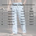 thumbnail image 4 of Stamzod Mens Casual Pants with Pockets Cotton Linen Elastic Waist Dress Pants Summer Beach Trousers Light Blue-4 M, 4 of 8