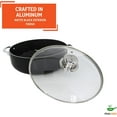 thumbnail image 3 of 6.9Qt Bistro-Cera Aluminum Speckled Black Ceramic Caldero with Glass Lid Nonstick Dutch Oven Pot for Rice Family Meals and Traditional Cooking Black, 3 of 4