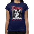 thumbnail image 2 of Disney Mickey Mouse Women's Thinking On The Street Photo T-Shirt (Iris Navy, S-XXL), 2 of 4