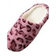 thumbnail image 5 of Women's Fuzzy House Memory Foam Slippers,Furry Faux Fur Lined Bedroom Shoes,Cozy Indoor Slide, 5 of 5