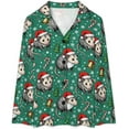 thumbnail image 4 of HPINK-T Women Long Sleeve Pajama Set Comfy Pjs Sets Christmas Funny Raccoons 2 Piece Lounge Set, 4 of 12