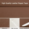 thumbnail image 4 of Self Adhesive Leather Repair Tape Kit, 20"x 54" Leather Repair Patch for Furniture, Leather Repair Patch for Car seat, Sofas, Couch, Boat Seat （Coffee Color ）, 4 of 10