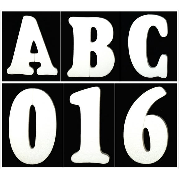 8" Foam Letters Alphabet Numbers for Crafts Party Signs Walls Buildings 1pc