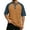 Earthy Yellow, variant on Men'S Raglan Sleeve Waffle Knit Henley Shirts Color Block Short Sleeve With Chest Pocket Casual Breathable Tops For Workout And Daily Wear,White,XXL