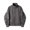 Dark Gray, variant on Stand Collar Ruched Sleeve Casual Jacket Men Stand Collar Zip Up Lightweight Streetwear Jacket Dark Gray S
