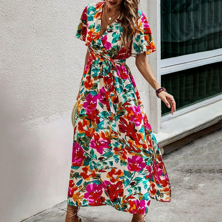Summer dresses with slits sale