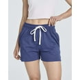 thumbnail image 2 of Real Essentials 3 Pack: Women’s Cotton French Terry Shorts Pockets - Casual Athletic Lounge (Available In Plus), 2 of 6