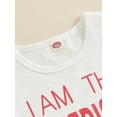 thumbnail image 6 of Nygoyerh Toddler Baby Boys 4th of July Outfits Sleeveless Letter Print Tank Tops with Stars Stripe Print Shorts 2Pcs Infant Summer Casual Short Pants Sets 0-3 Years, 6 of 9
