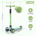 thumbnail image 3 of Kids Scooter with LED Lighted Wheels & 3 Adjustable Handlebars for Ages 3-12,  to 132 lbs, 3 of 6