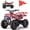 Flame, variant on QEASET 500W 36V Battery Ride-On Off-Road 4-Wheeler – 15-Mile Range, Red