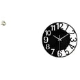 thumbnail image 1 of Estatua china de latón acrílico, mini figura de mascota de té decorativa, silenciosa, fácil de leer, reloj de pared redondo simple, linda decoración p, 1 of 8