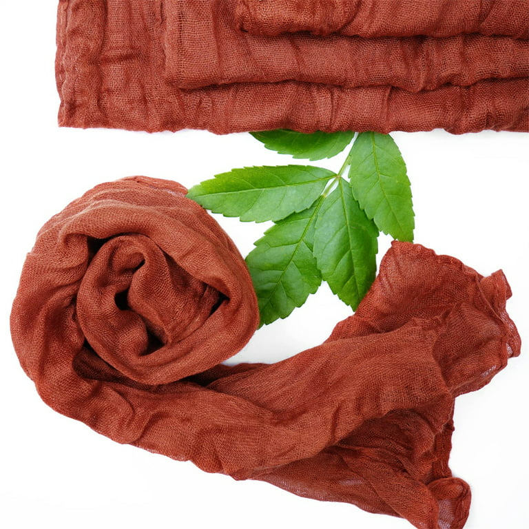 12 Pack 42x42 100% Natural Rust Gauze Cloth Napkins Soft Weddings