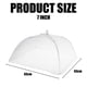 thumbnail image 5 of Elegantes cubiertas de malla emergentes para alimentos, barrera duradera contra insectos y bichos para su próxima aventura al aire libre, carpa de malla blanca para alimentos que protege contra hojas, 5 of 5