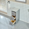 thumbnail image 2 of Vanity Art 12-inch Bathroom Cabinet with 3 Dovetailed Drawers, Ceramic Top, Freestanding Side Storage Organizer, 2 of 6