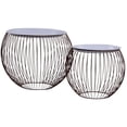 thumbnail image 3 of Mesa de Café Casafoyer 2 piezas Metal Dorado y Tapa MDF Blanca, 3 of 5
