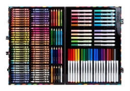 Crayola Assorted Zigzag Inspiration Art Case, 140 Piece, Art Set for Kids