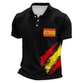 thumbnail image 3 of Soccer Cup 2026 Jersey for Men, Polo Collar Short Sleeve Spain Flag Player Graphic Top - Breathable Fan Shirt for Match Day & Casual Wear Earthy Yellow XXXL, 3 of 4