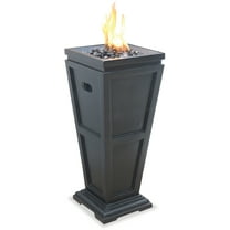 Endless Summer LP Gas Outdoor Fire Column, Slate Finish