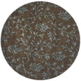 thumbnail image 4 of SAFAVIEH Soho Arthur Abstract Floral Wool Area Rug, Brown/Light Blue, 5' x 8', 4 of 10