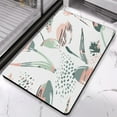 thumbnail image 5 of Abstract Pink Boho Non-Slip Bath Mat - Washable 20x32 inch Rug for Bathroom Elegance with Artistic Plant Design!, 5 of 5