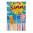 thumbnail image 2 of PHYHOO Summer Colorful Ice Cream Garden Flag Double Sided Small Burlap Hello Summer Beach Outdoor Yard Decoration White, 2 of 6