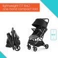 thumbnail image 2 of Summer Infant 3Dpac CS Compact Stroller, Black – Car Seat Adaptable Baby Lightweight Stroller with Convenient One-Hand Fold, Reclining Seat and Extra-Large Canopy, 2 of 5