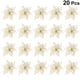 thumbnail image 2 of 20PCS Glitter Cloth Flower Colgante Adorno colgante Regalos de Navidad Decoración del hogar DIY Guirnalda Accesorio (Dorado), 2 of 5