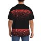 thumbnail image 3 of Balery Red Glitter1 Camisa Casual de Manga Corta con Botones para Hombre, Texturizada, Estilo Cubano, para Playa, Verano-Medium, 3 of 5