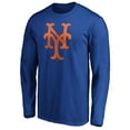 thumbnail image 2 of Men's Royal New York Mets Cooperstown Collection Huntington Logo Long Sleeve T-Shirt, 2 of 3