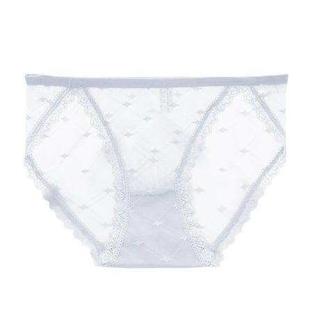 Upioiwer Underwear Women Tummy Control Shapewear Womens Lace Trim Seamless Sheer Panties Sexy Briefs Cotton Crotch Thong Panties For Women Hanes Lace Comfy Underwear For Women Panties Womens
