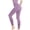 Purple, variant on High Waisted Butt Lifting Yoga Pants for Women Peach Shaping Fitness Leggings Casual Comfy Workout Tights with Elastic Waistband, Black XL