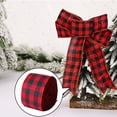 thumbnail image 6 of CreativeArrowy Wired Edge Ribbons, 16ft*1.97in Black Red Plaid Ribbon, Black White Buffalo Plaid Ribbon and Burlap Craft Ribbon for DIY Gift Wrapping, Christmas Fall Crafts 1 Roll, 6 of 16