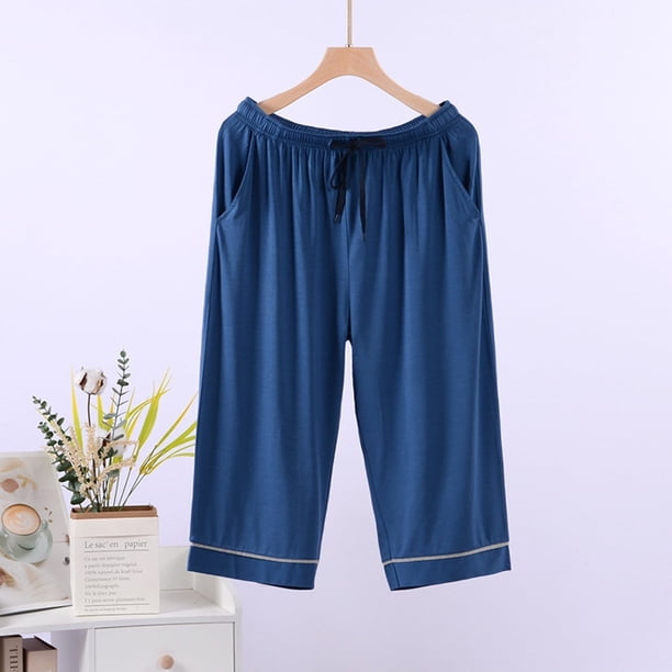 WILLBEST Pantalones Casuales para Mujer, Ligeros, Suaves, de Pijama, Sueltos, con Cordón y Bolsillos, Cómodos y con Estilo para Uso Diario. Extra Grande