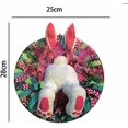 thumbnail image 2 of Easter Bunny Ornaments for Front Door, Outdoor Hanging Welcome Sign, Wreath Setting, Craft Supplies, Front Door horn, 28x25cm, 2 of 2
