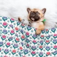 thumbnail image 3 of Naloa Tulips Flowers Dog Blanket, 3 Sizes Cat Blanket for Indoor Cats Large Medium Small Dog Gifts-Large, 3 of 8