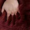 thumbnail image 3 of FUDAKUNA Soft Plush Area Rugs 48 x 24inch Faux Fur Sheepskin Dark Red Shaggy Comfortable Carpet for Bedroom Living Room Nursery Floor Mat, 3 of 6