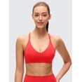 thumbnail image 2 of CRZ YOGA Butterluxe V Neck Racerback Sports Bra For Women, 2 of 6