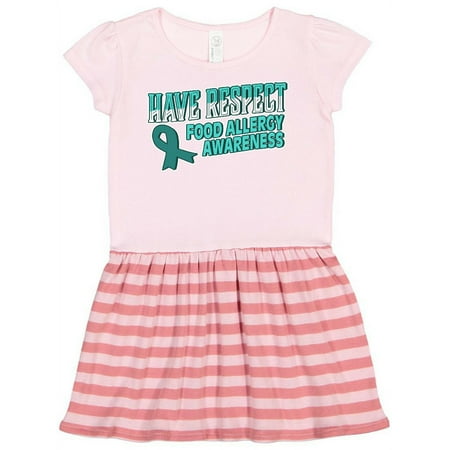 

Inktastic Have Respect Food Allergy Awareness Gift Toddler Girl Dress