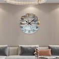 thumbnail image 6 of 9.8 Inch Wooden Wall Clock, Wooden Decorative Clock, Non Ticking Clocks, Multicolor, 6 of 8