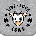 thumbnail image 4 of Inktastic Live Love Cows Boys or Girls Baby Bib, 4 of 4